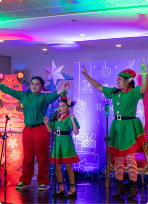 Octave Music Camp and Wonder Yard Club collaboration musical theater winter term.